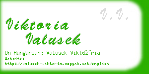 viktoria valusek business card